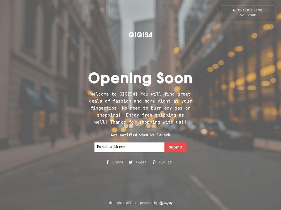 gigis.website shopify website screenshot