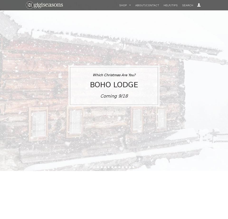 gigiseasons.com shopify website screenshot