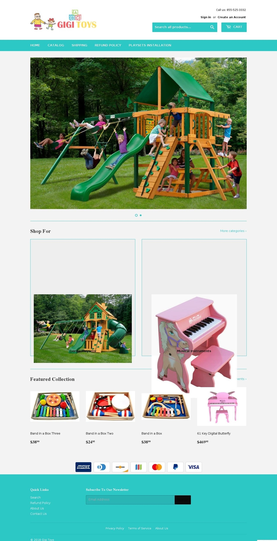 gigitoys.com shopify website screenshot