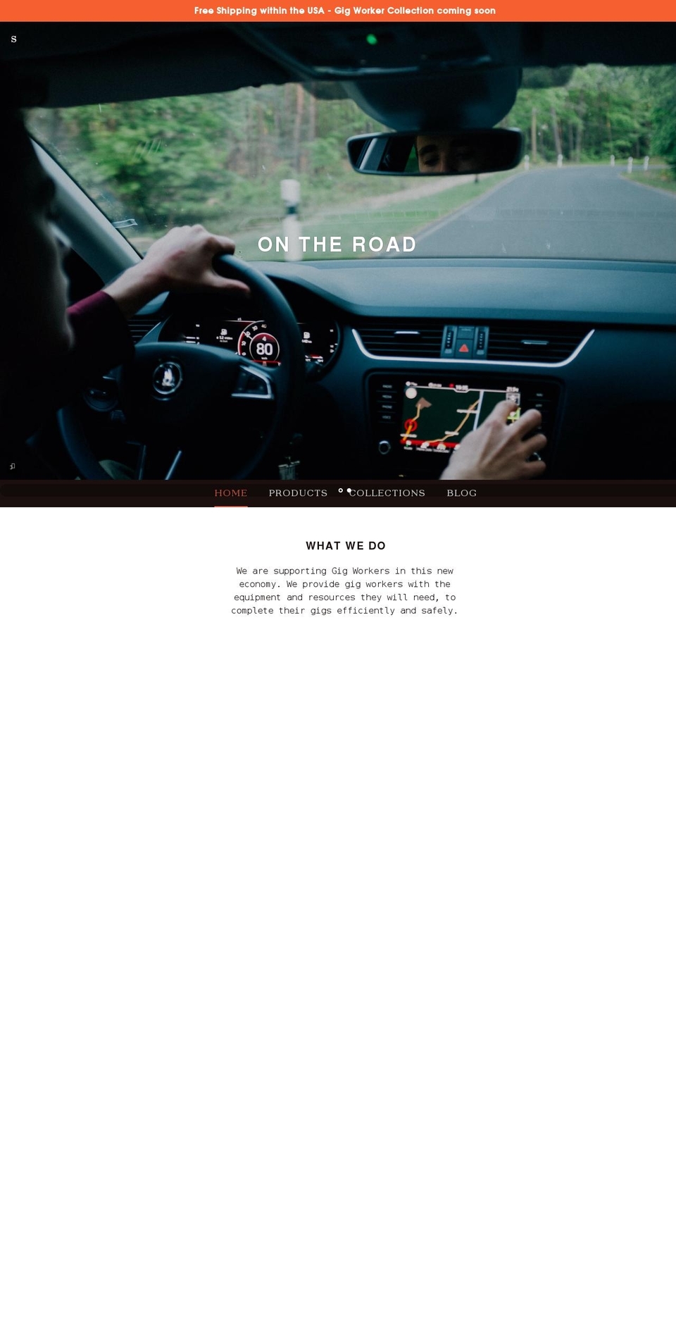 gigworkerstore.com shopify website screenshot