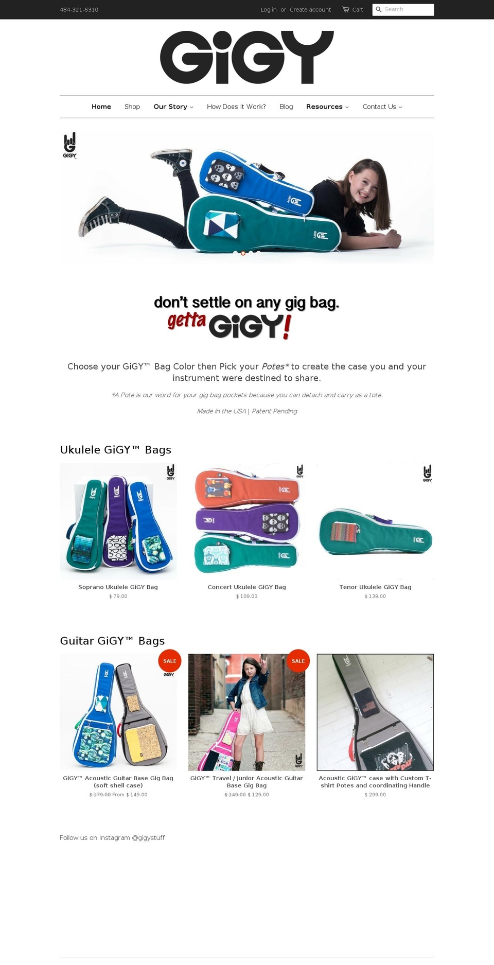 gigystuff.com shopify website screenshot