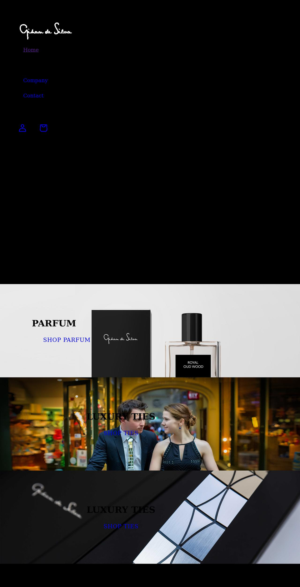 gihandesilva.com shopify website screenshot