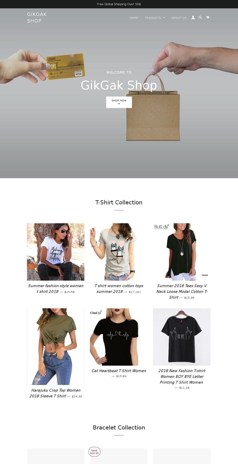 gikgak.com — Shopify storefront screenshot
