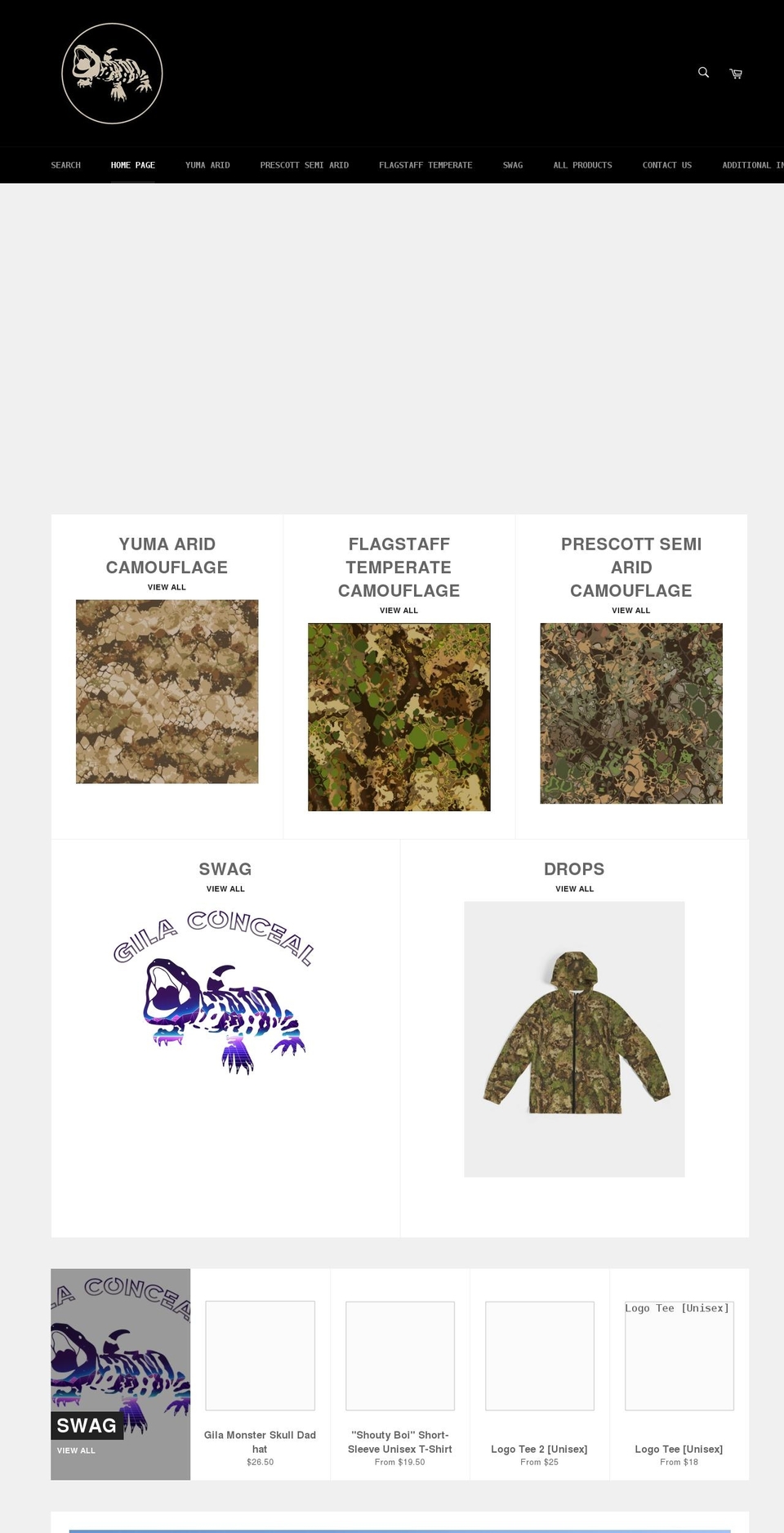 gilaconceal.com shopify website screenshot