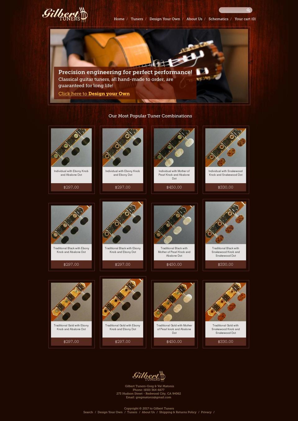 gilberttuners.com shopify website screenshot