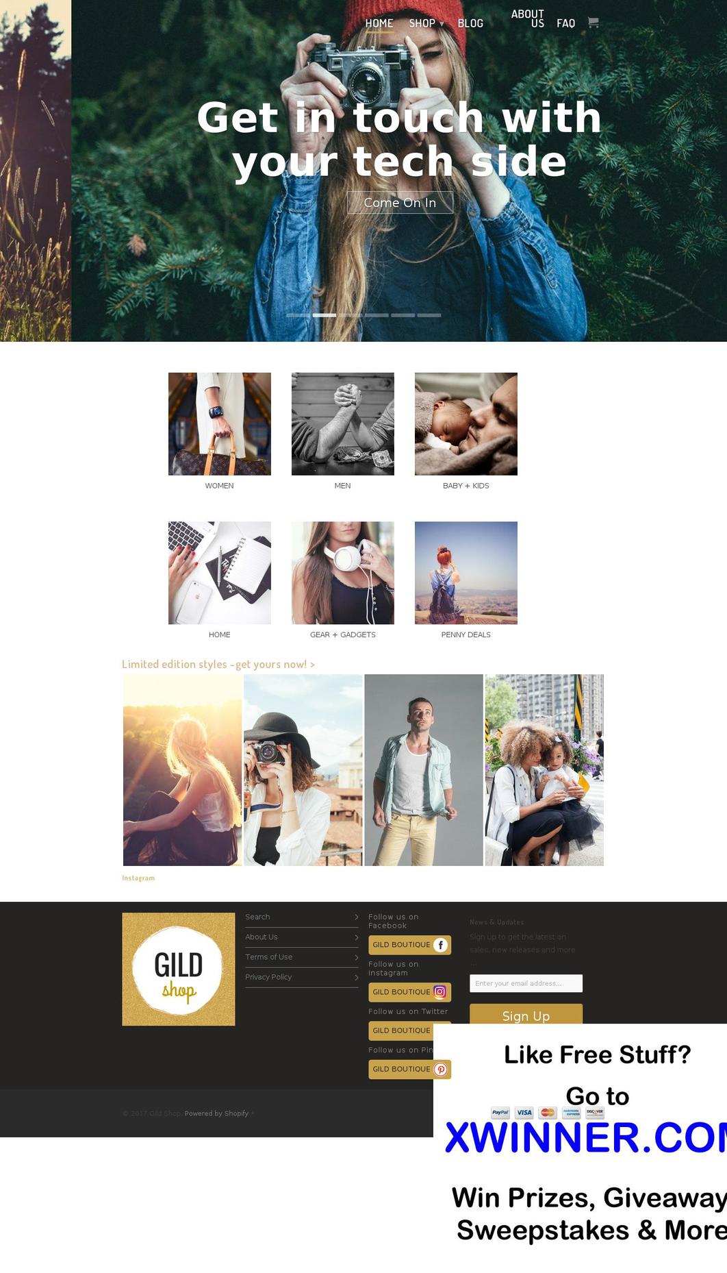 gild.biz shopify website screenshot