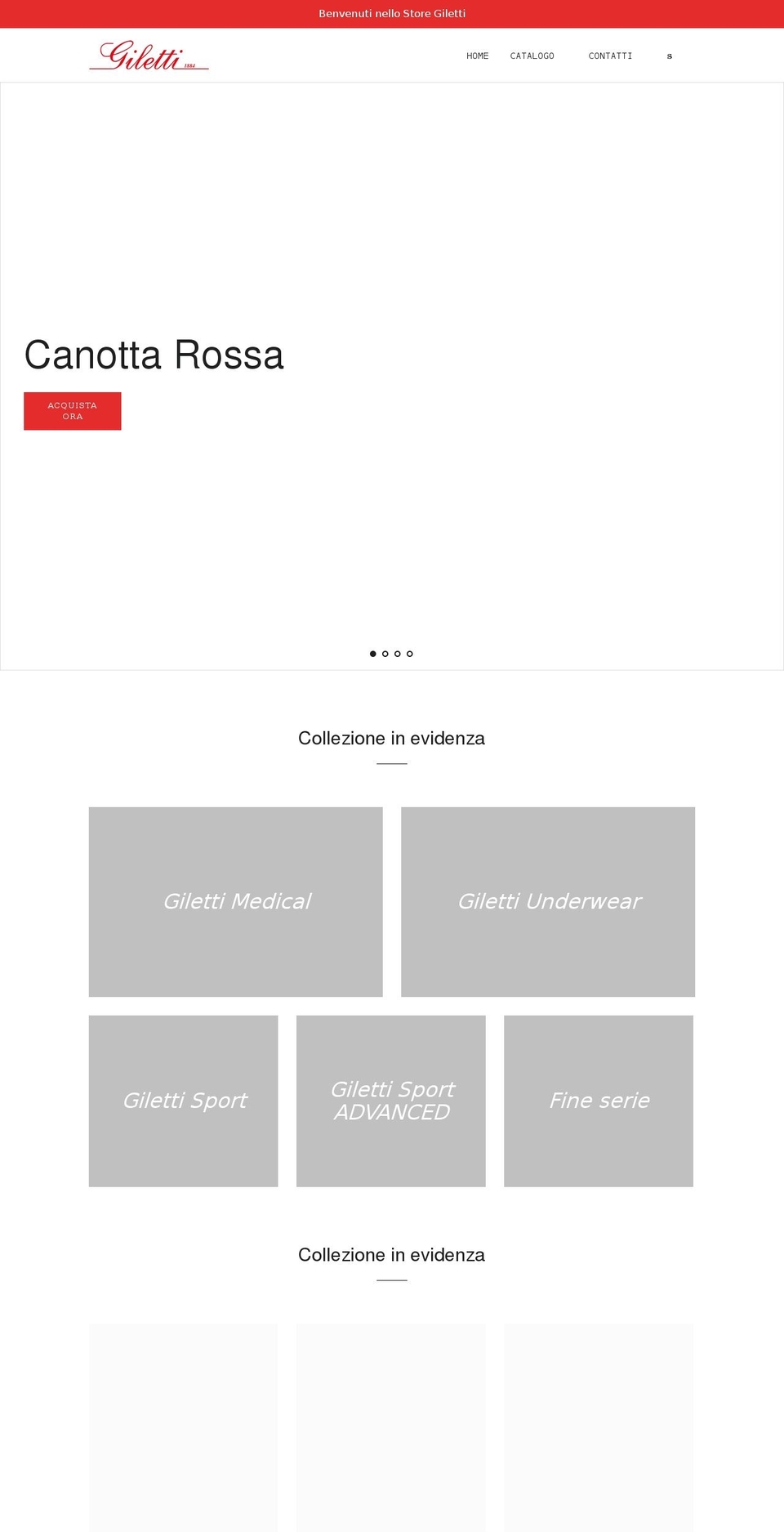 gilettistore.com shopify website screenshot