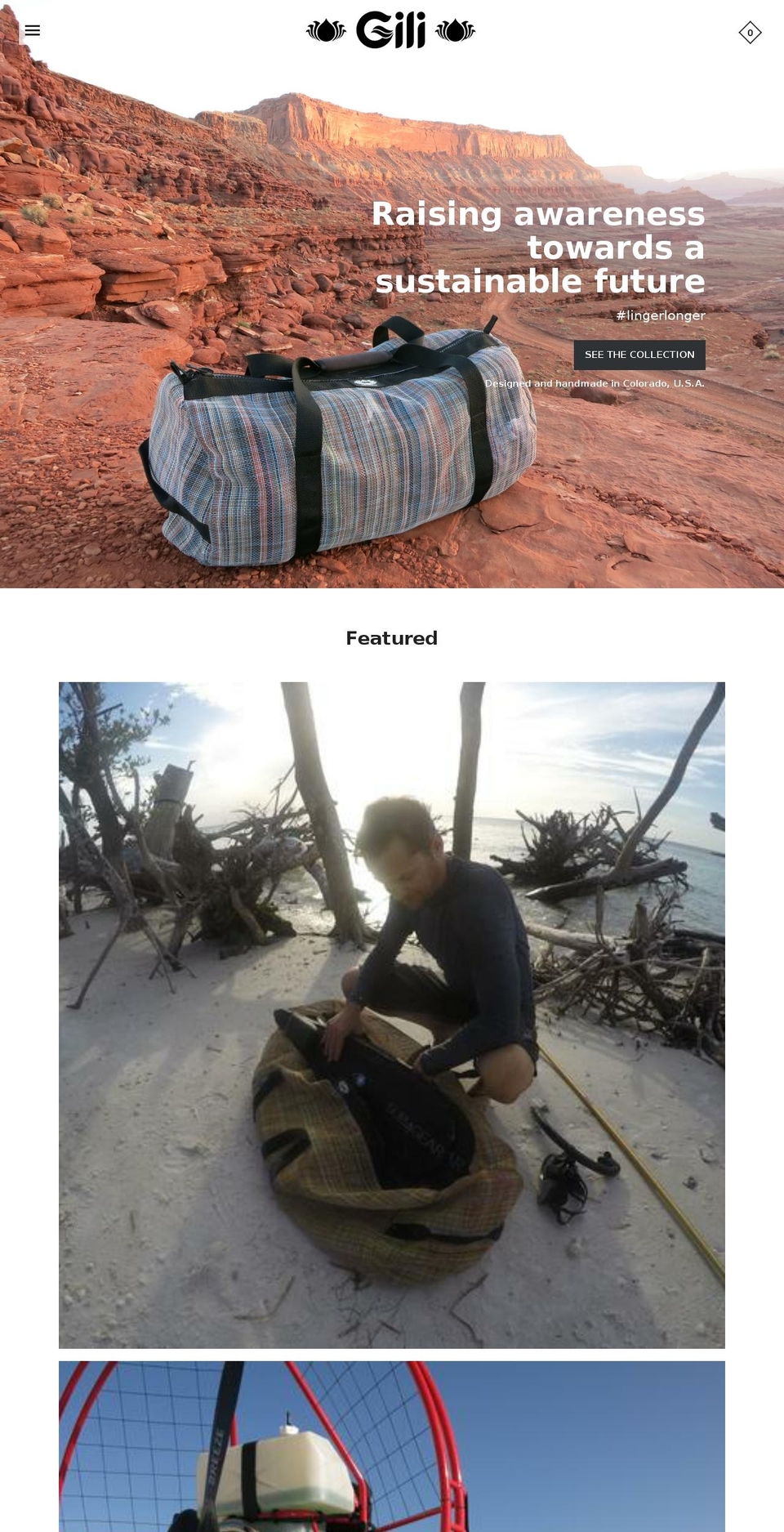 trashrite.com Shopify theme site example gilibags.com
