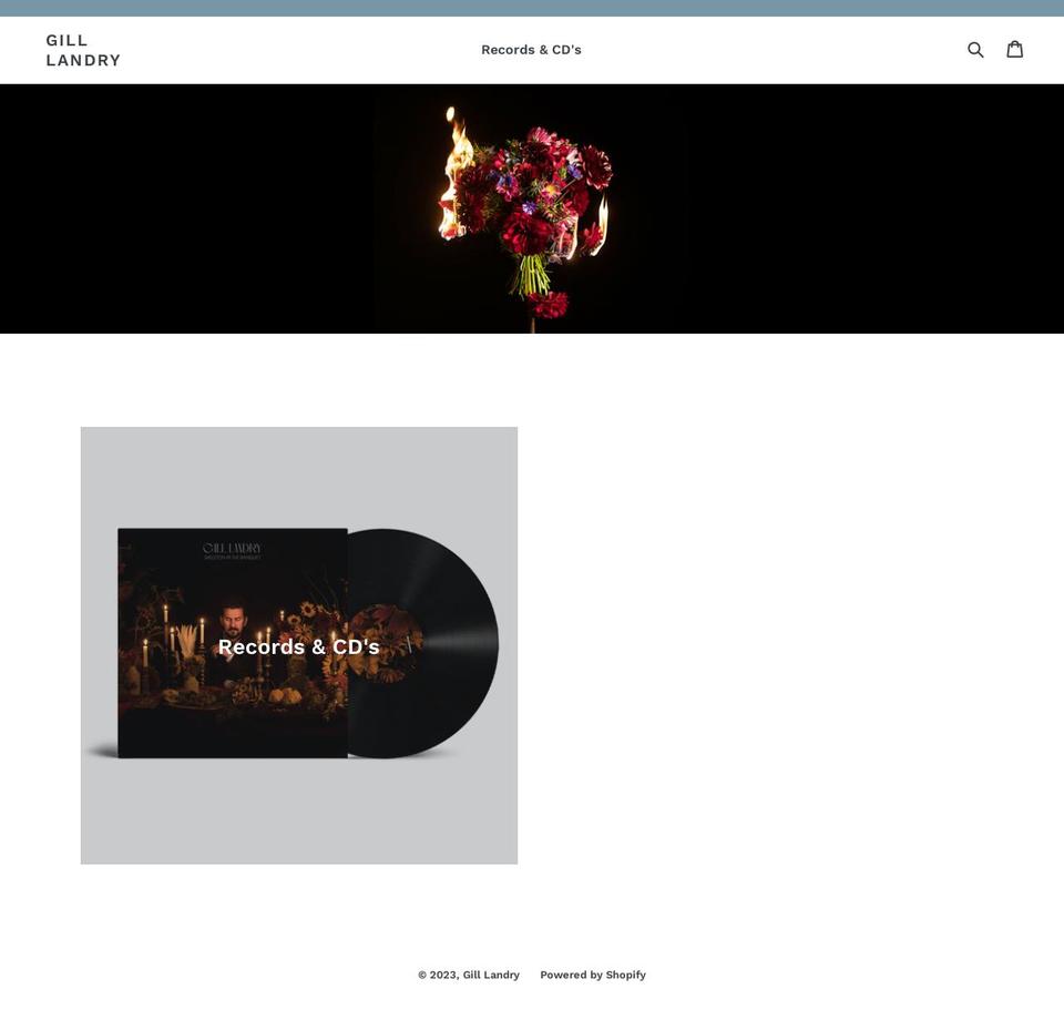 gill-landry.myshopify.com shopify website screenshot