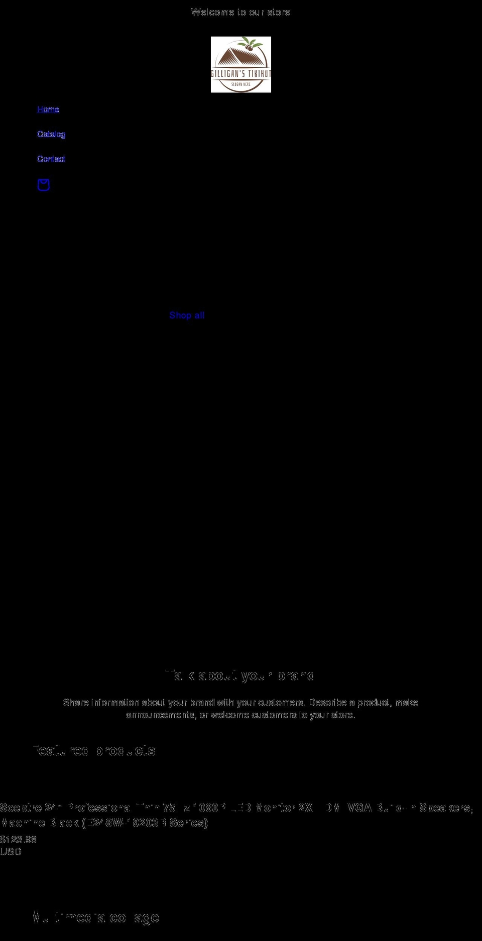 gilliganstikihut.com shopify website screenshot