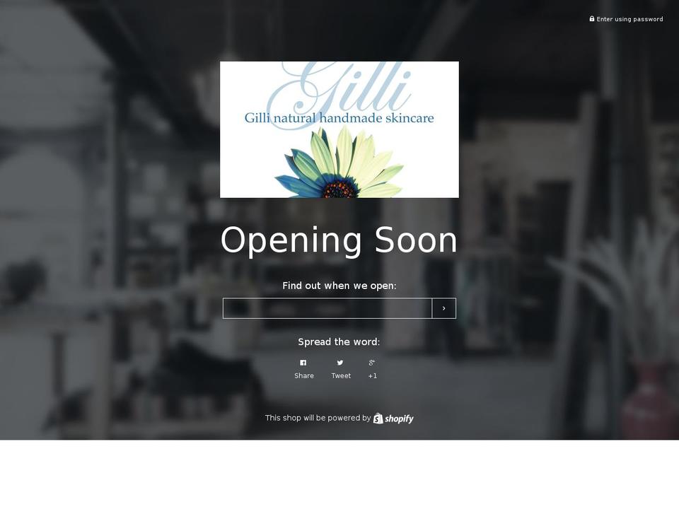 gillinaturals.com shopify website screenshot