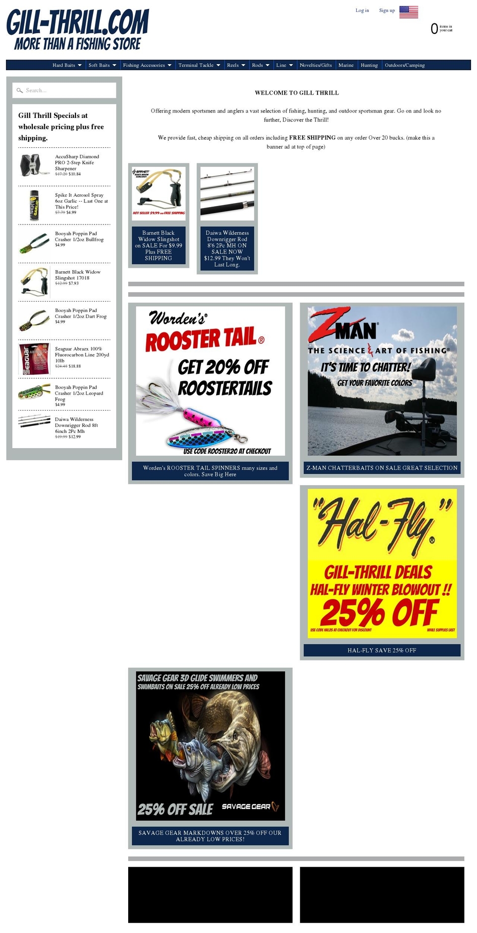 LIVE FEB2018 Shopify theme site example gillthrill.com