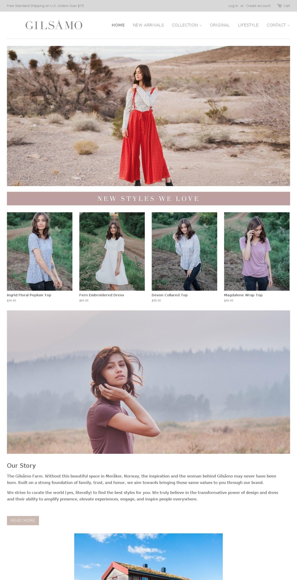 gilsamo.com shopify website screenshot