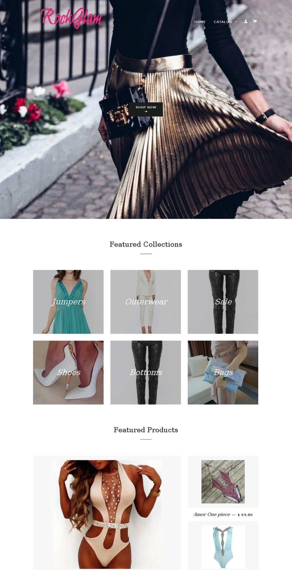 giltandglam.com shopify website screenshot
