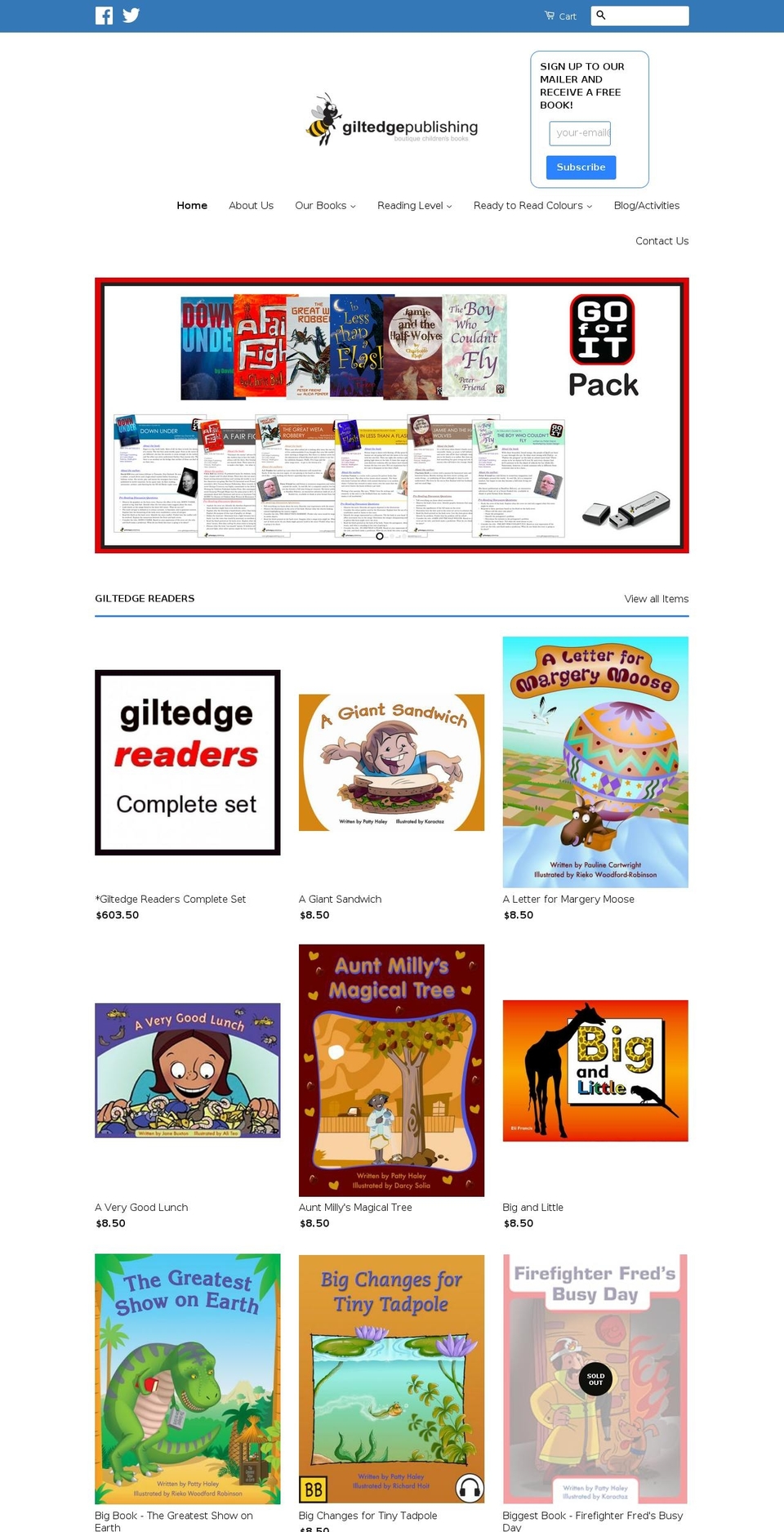 giltedgepublishing.com shopify website screenshot