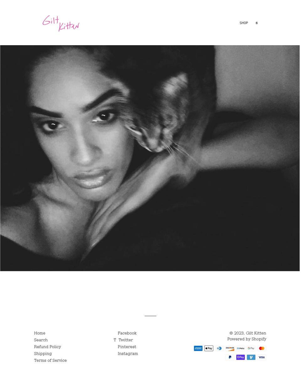 giltkitten.com shopify website screenshot