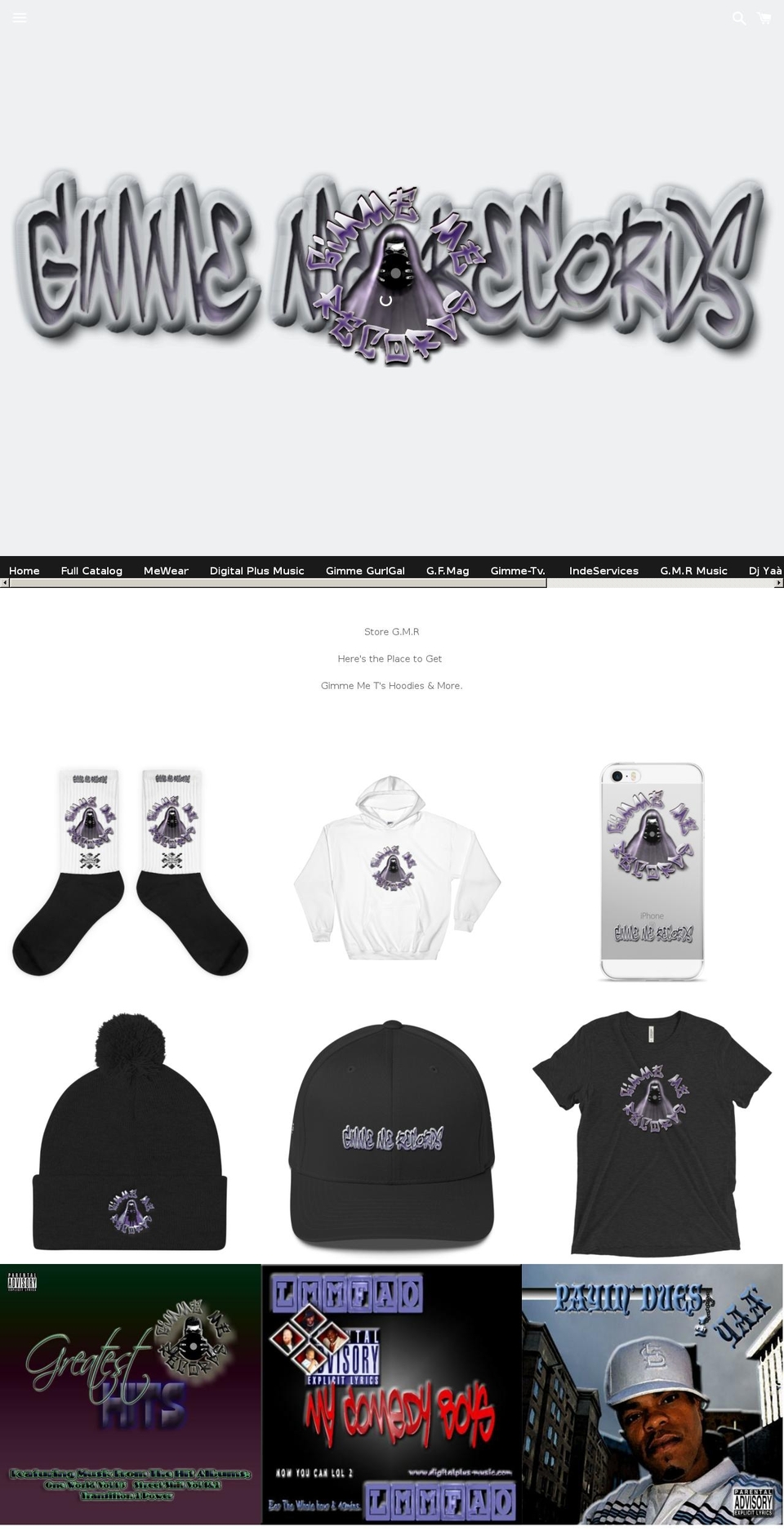 gimme-me-records.com shopify website screenshot