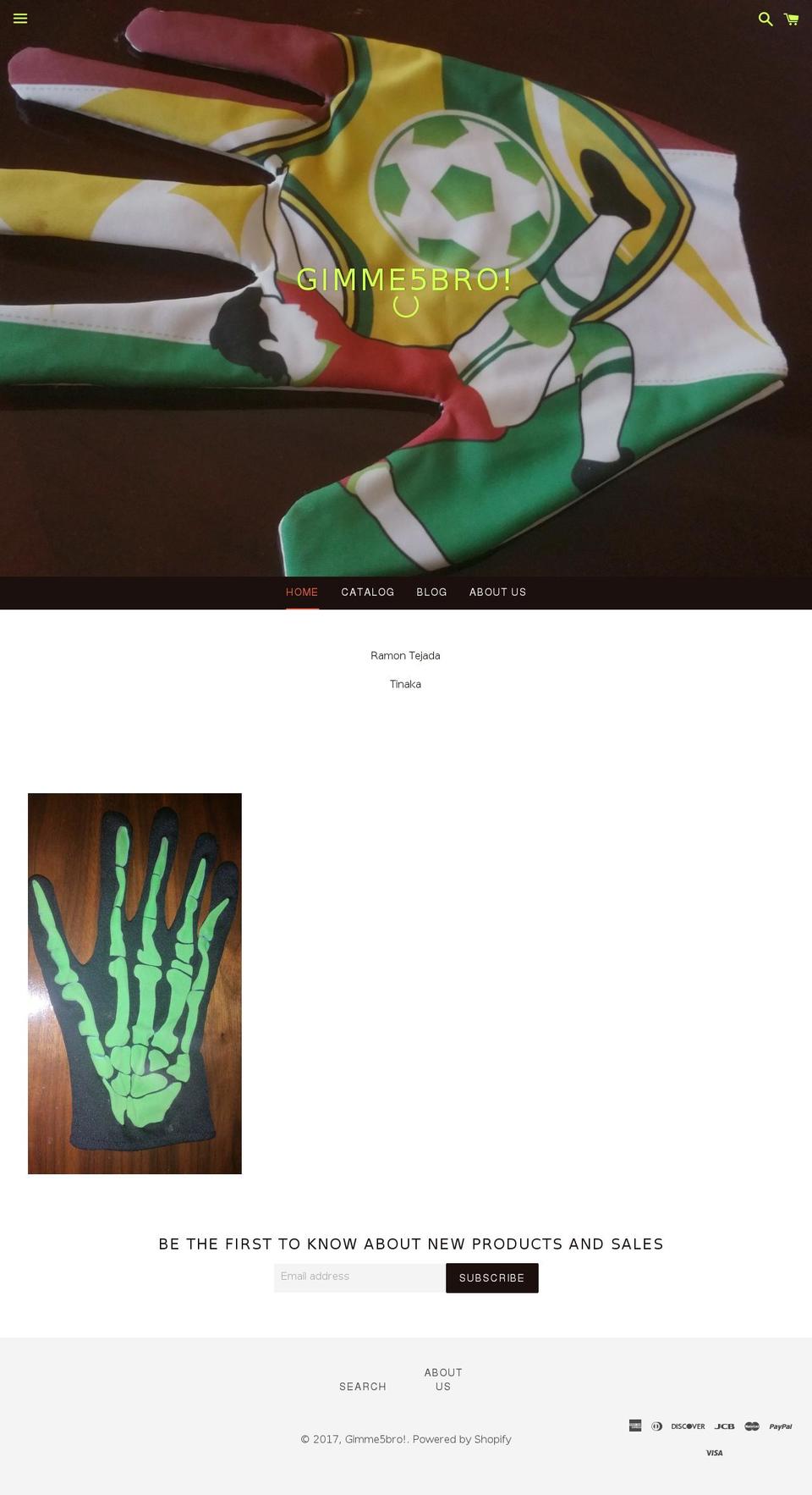 gimme5bro.com shopify website screenshot
