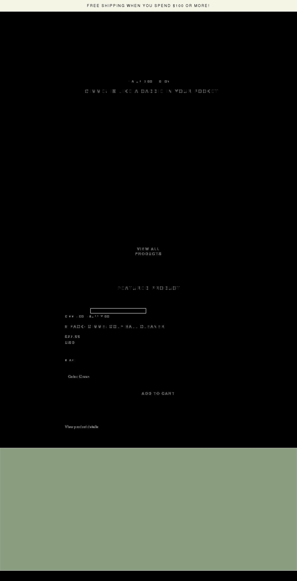 gimmegolflife.com shopify website screenshot