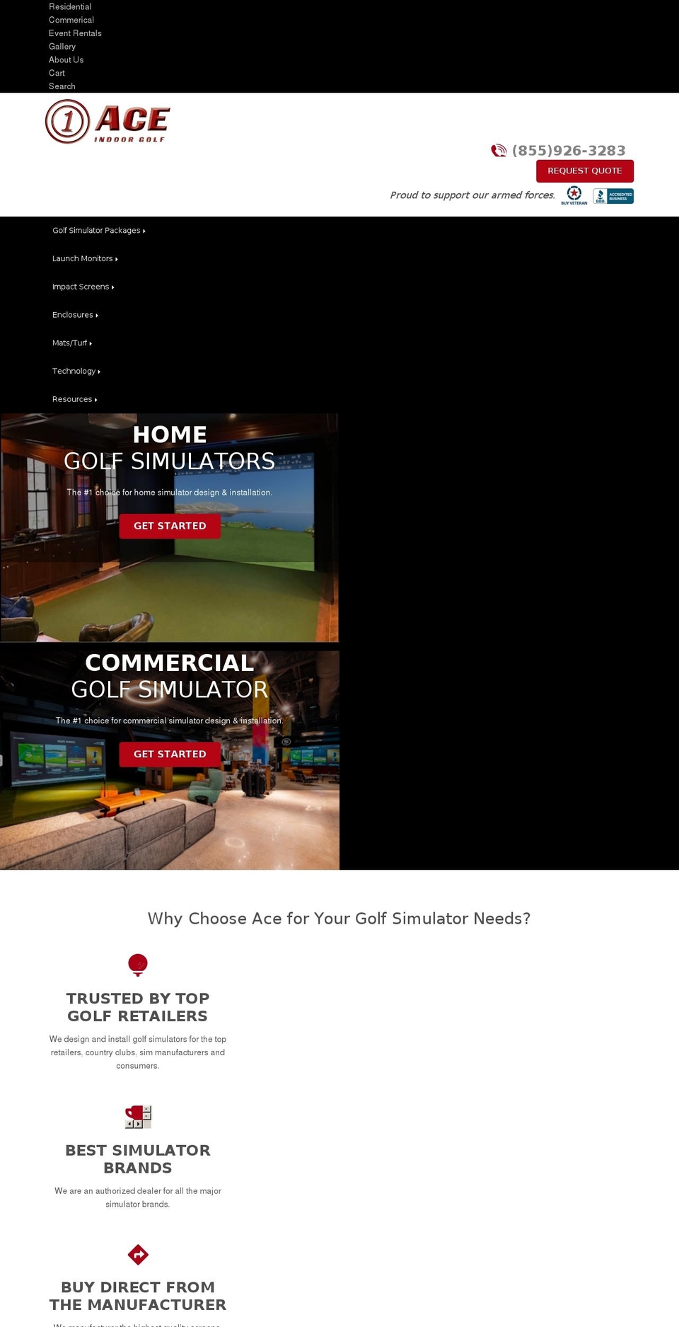 gimmesimulators.com shopify website screenshot