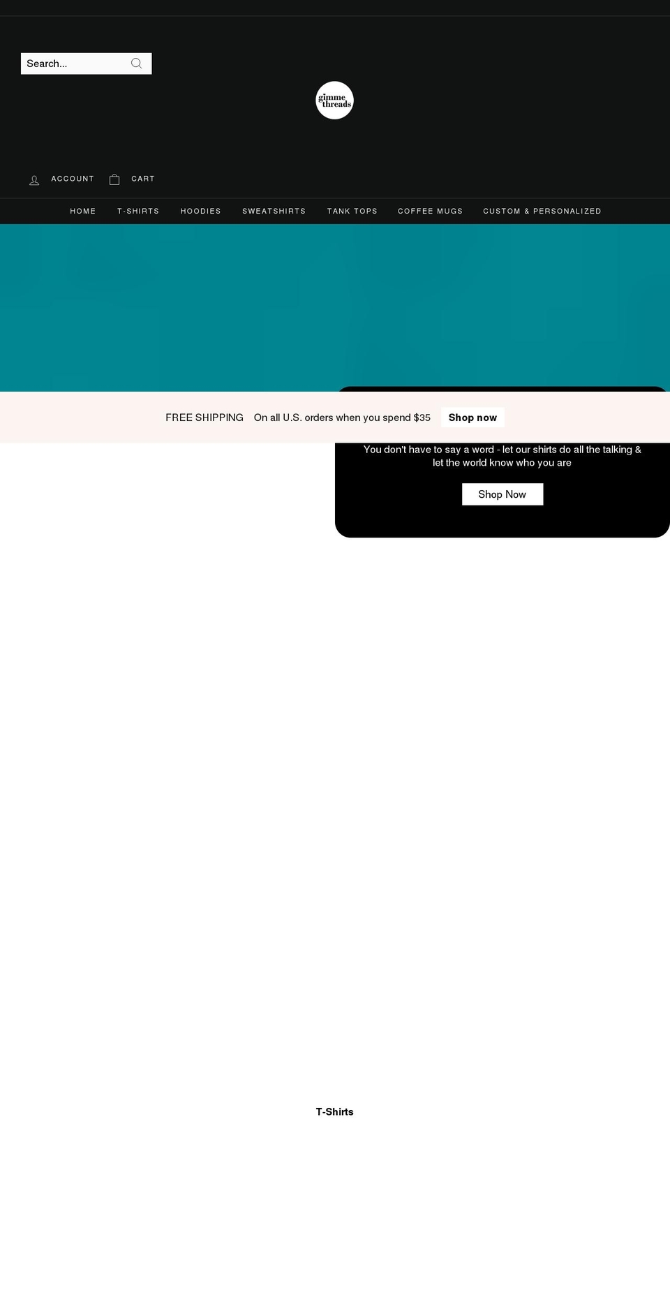 gimmethreads.com shopify website screenshot