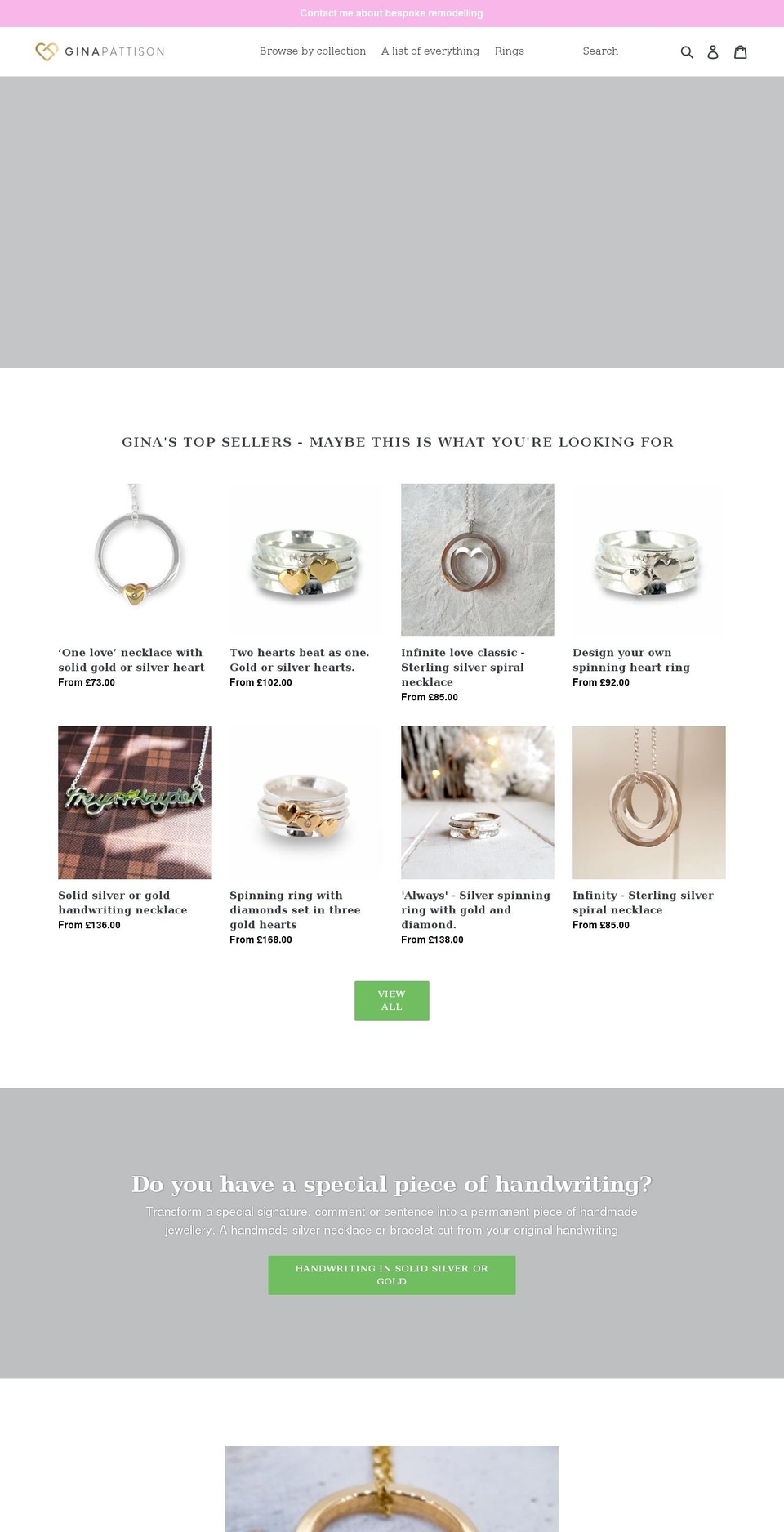 ginapattison.com shopify website screenshot