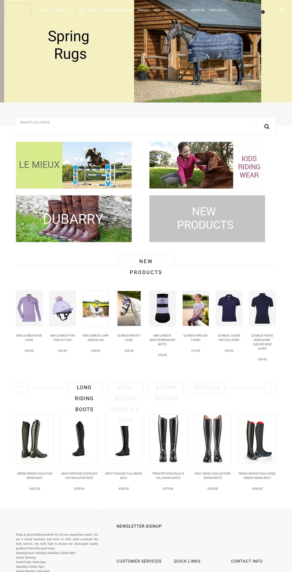 Puro Shopify theme site example ginaschildcarecenter.com