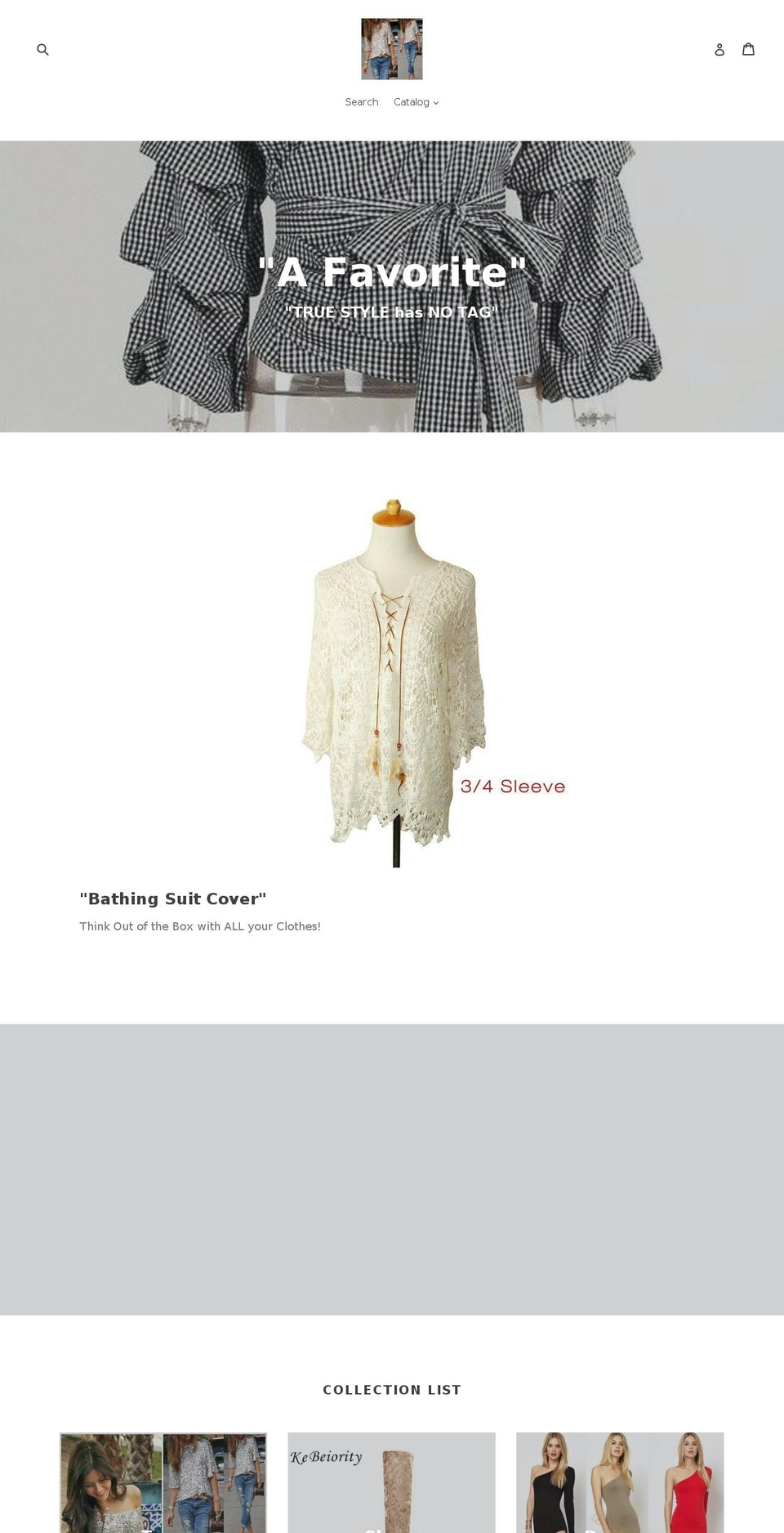 ginasclosetss.com shopify website screenshot