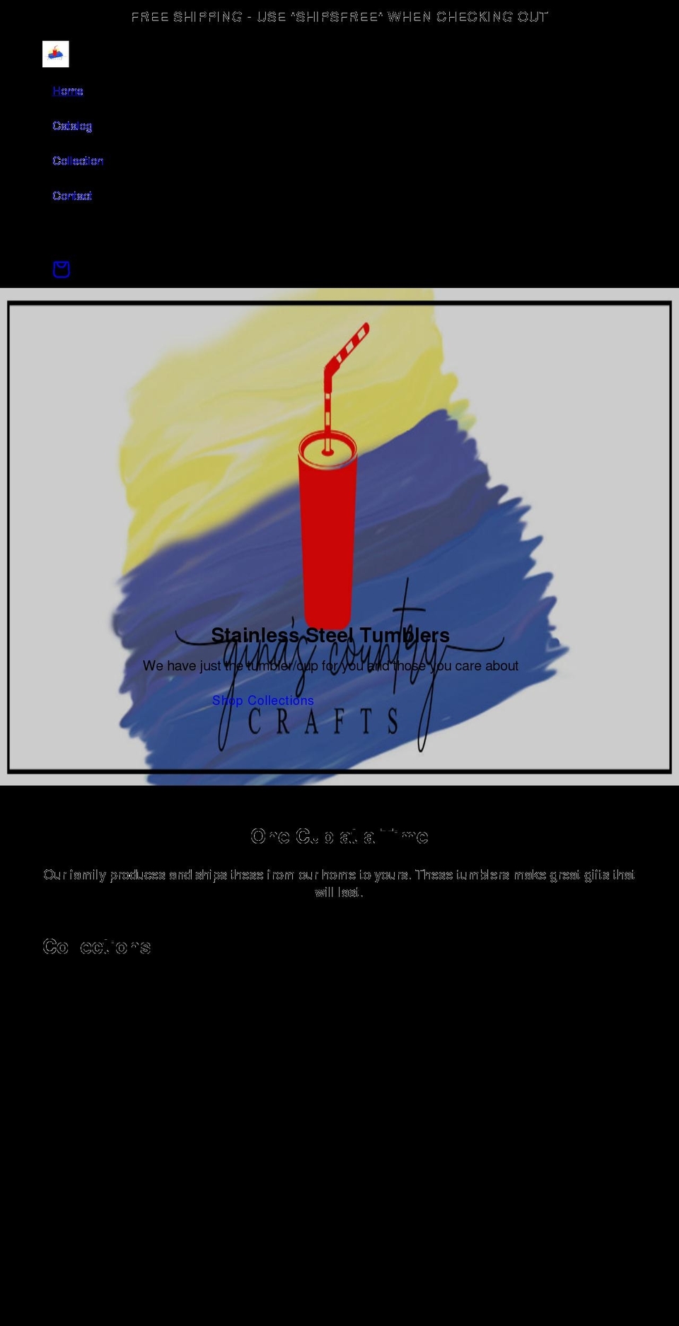 ginascountrycrafts.com shopify website screenshot