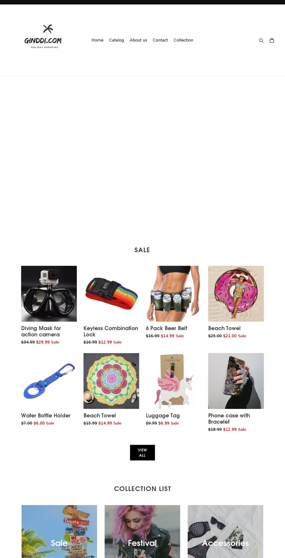 ginddi.com — Shopify storefront screenshot