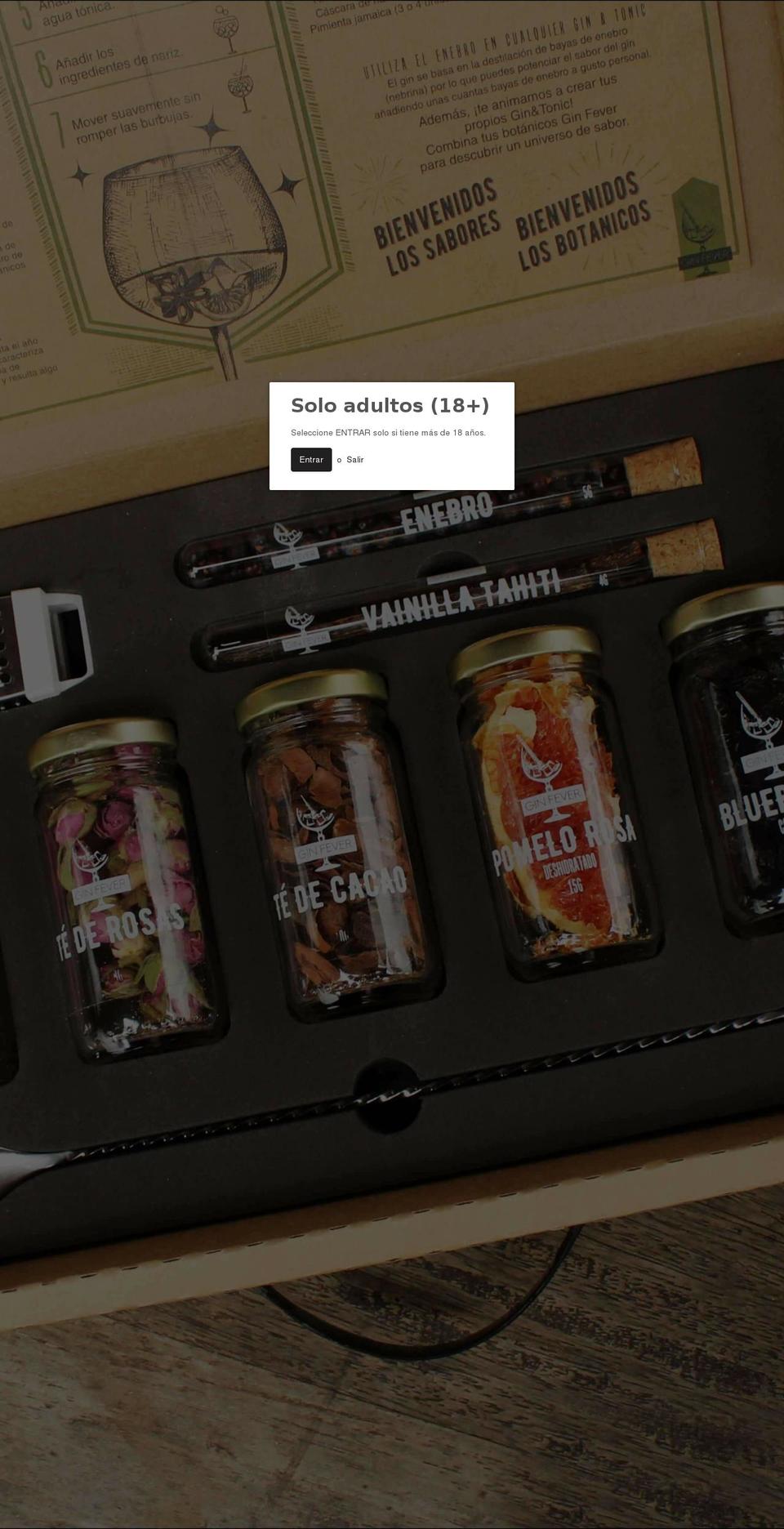 ginfever.com — Shopify storefront screenshot