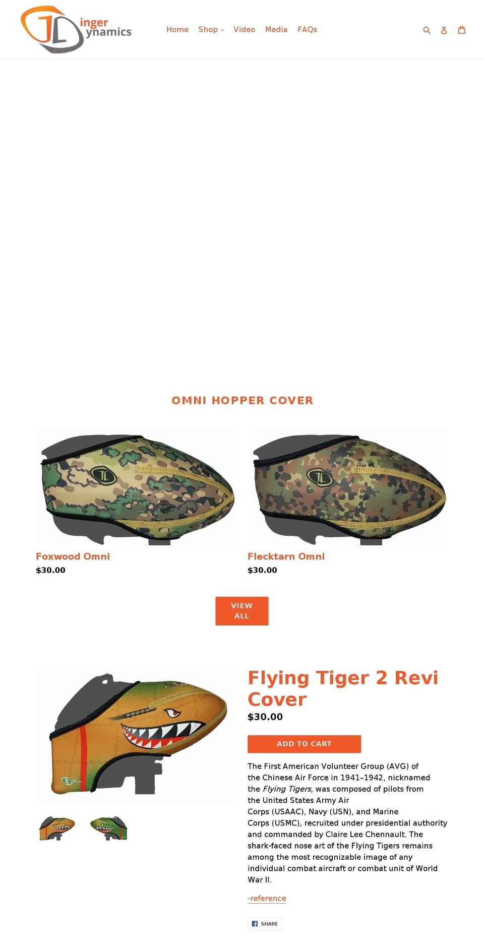 gingerdynamics.com shopify website screenshot
