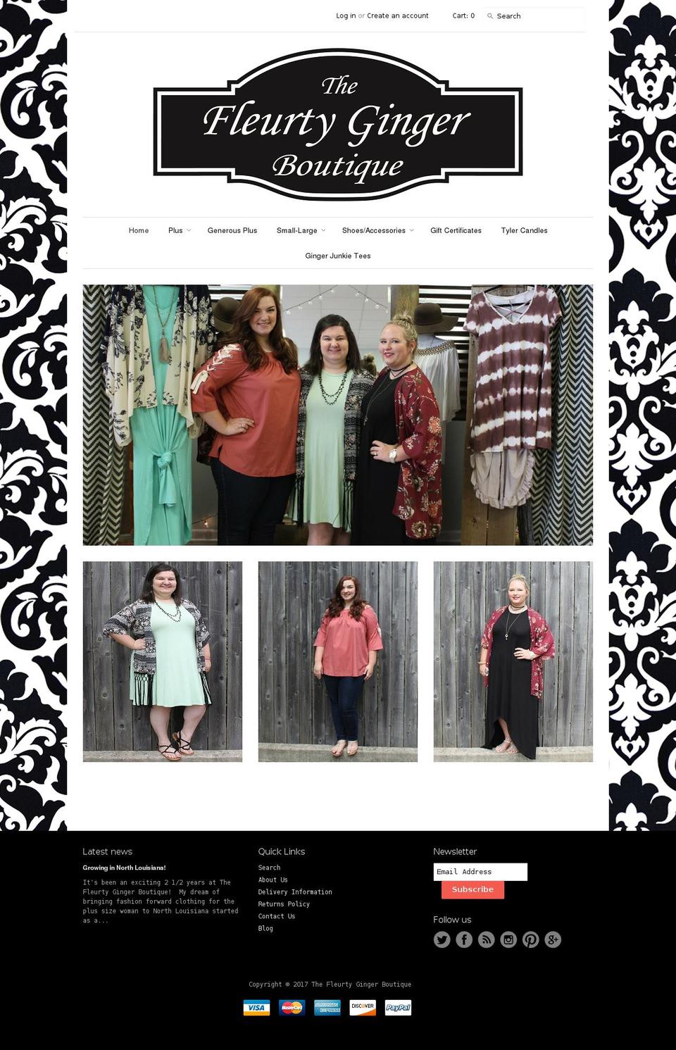 gingerjunkie.com shopify website screenshot