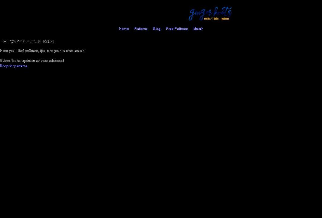 gingerknots.com shopify website screenshot