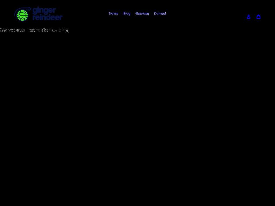 gingerreindeer.com shopify website screenshot