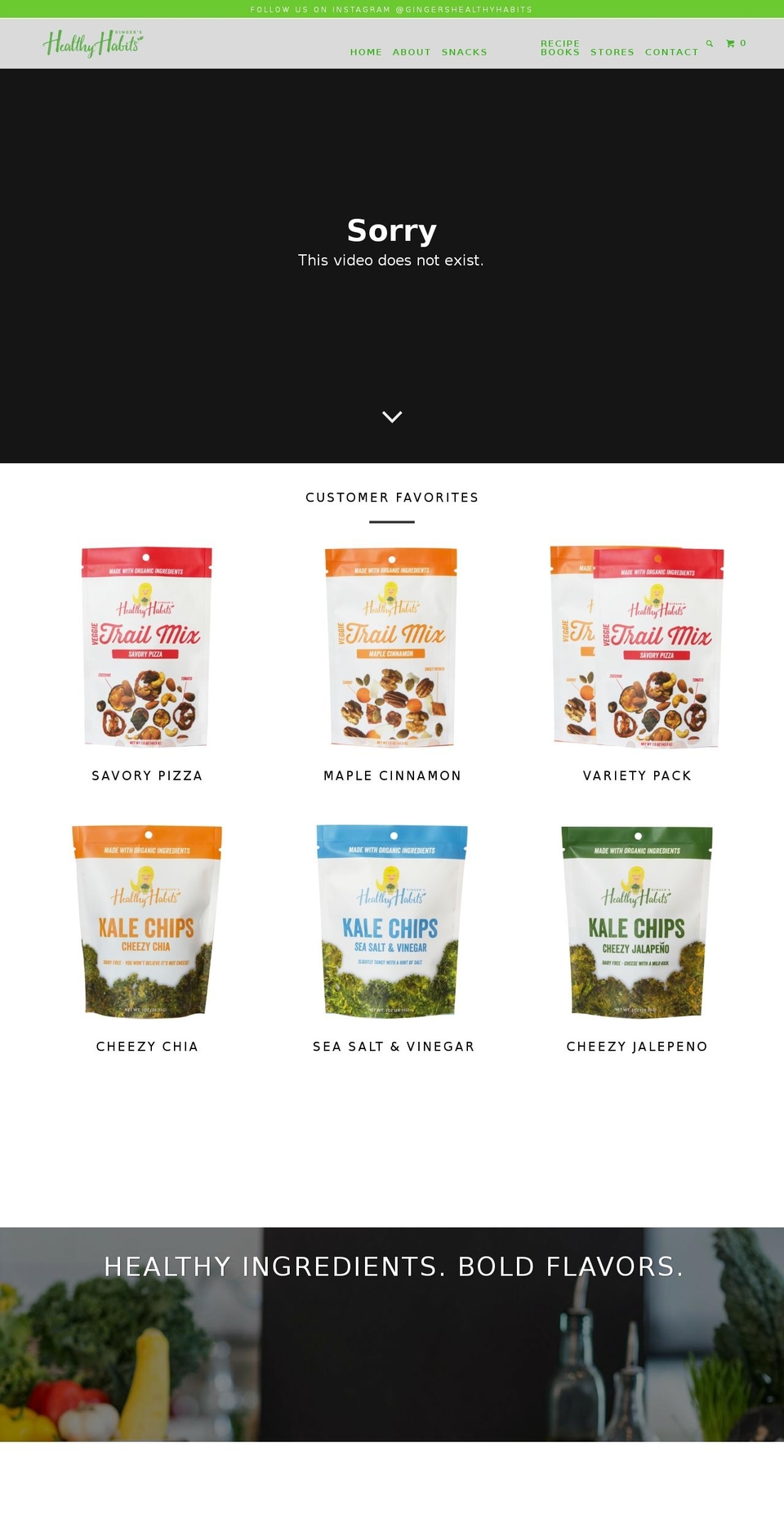 gingershealthyhabits.com shopify website screenshot