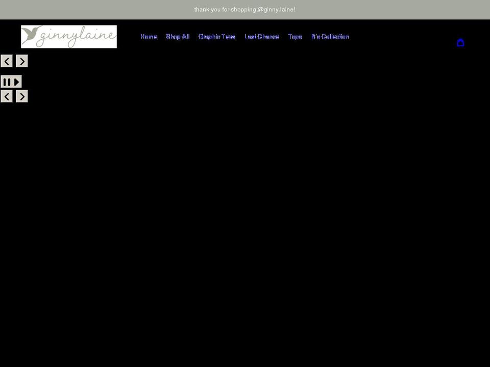 ginnylaine.com shopify website screenshot