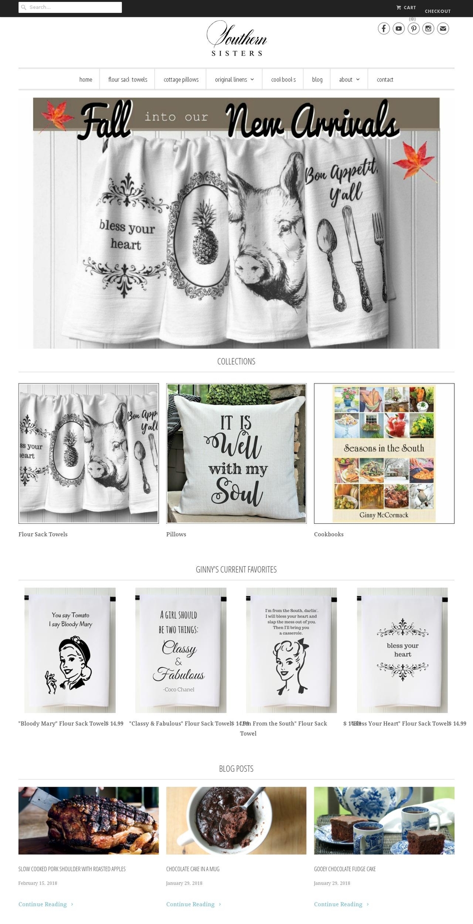 ginnymccormackcooks.com — Shopify storefront screenshot