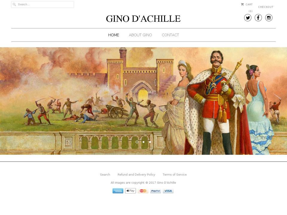 ginodachille.com shopify website screenshot