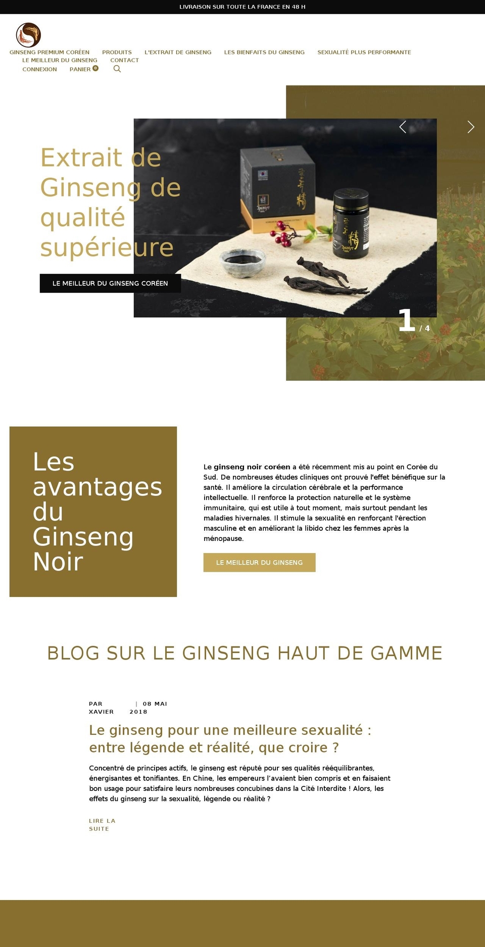 ginseng-noir.com — Shopify storefront screenshot