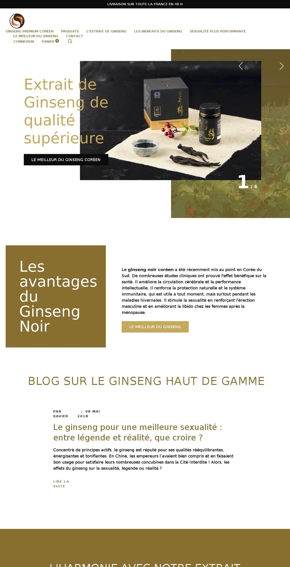 ginsengnoir.com — Shopify storefront screenshot