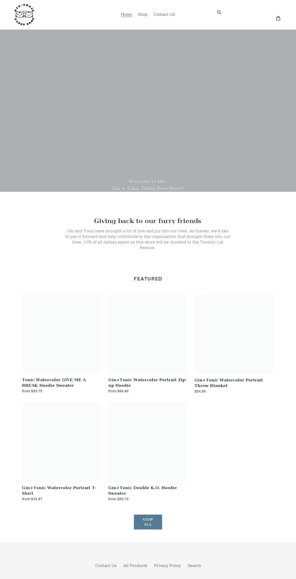 gintonicbros.com shopify website screenshot