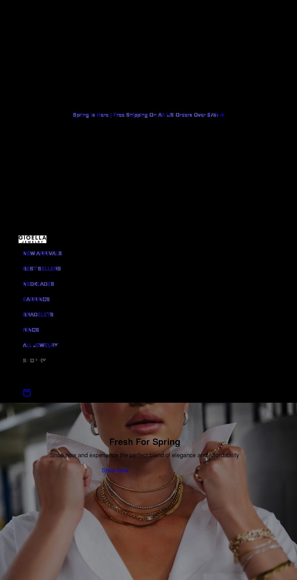 gioella.com shopify website screenshot