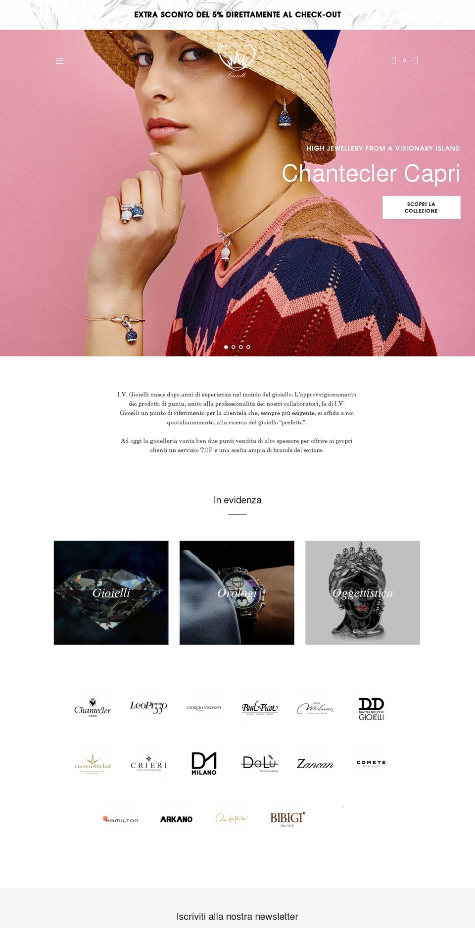 gioielleriaiv.it shopify website screenshot