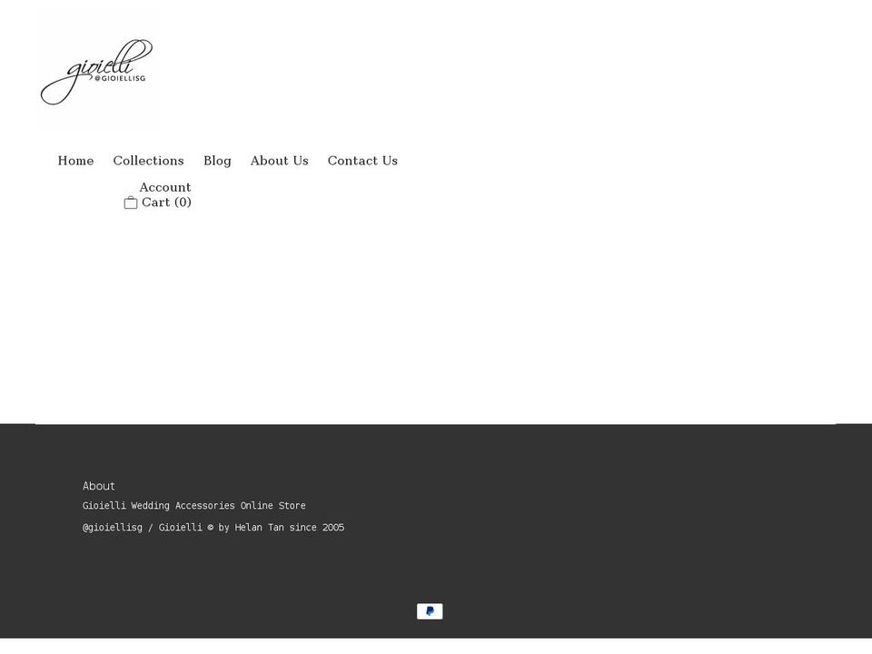 gioielli.com.sg shopify website screenshot