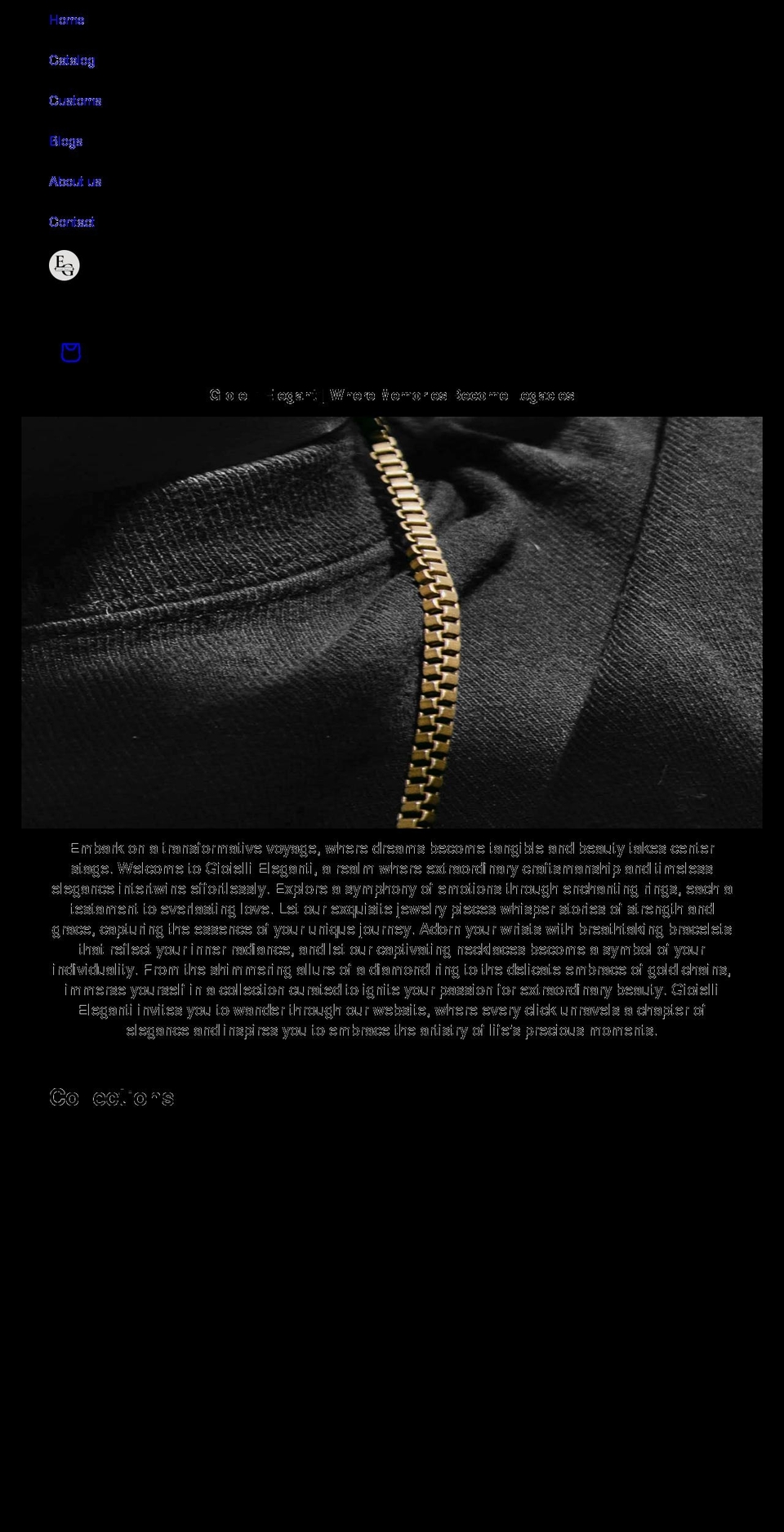 gioiellieleganti.com — Shopify storefront screenshot