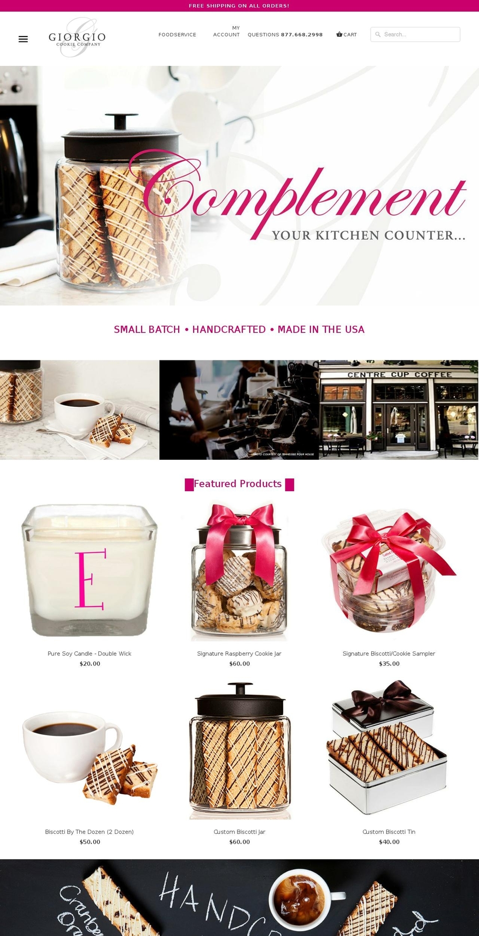 giorgiocookieco.com shopify website screenshot