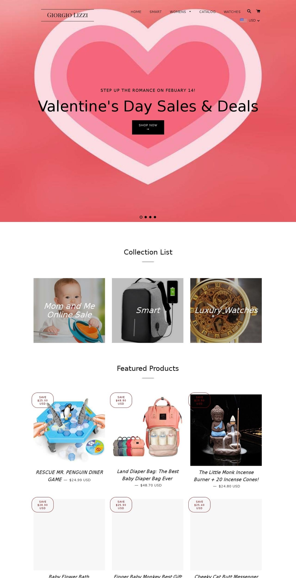 giorgiolizzi.com shopify website screenshot