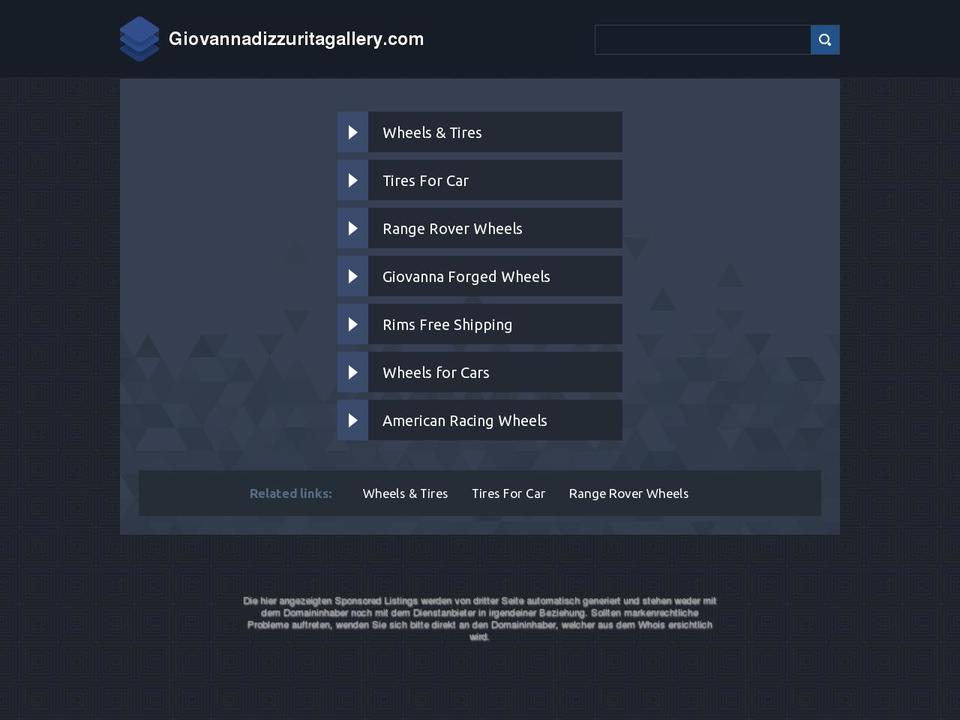 giovannadizzuritagallery.com — Shopify storefront screenshot