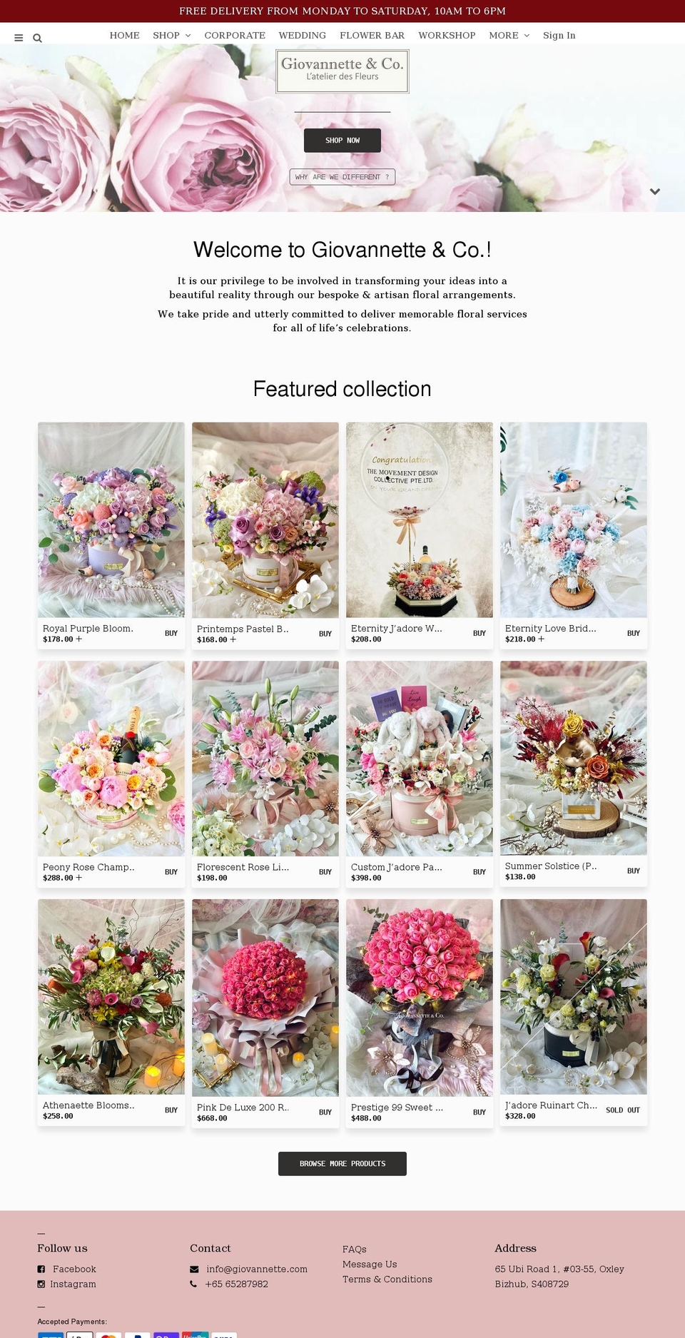 giovannette.com — Shopify storefront screenshot
